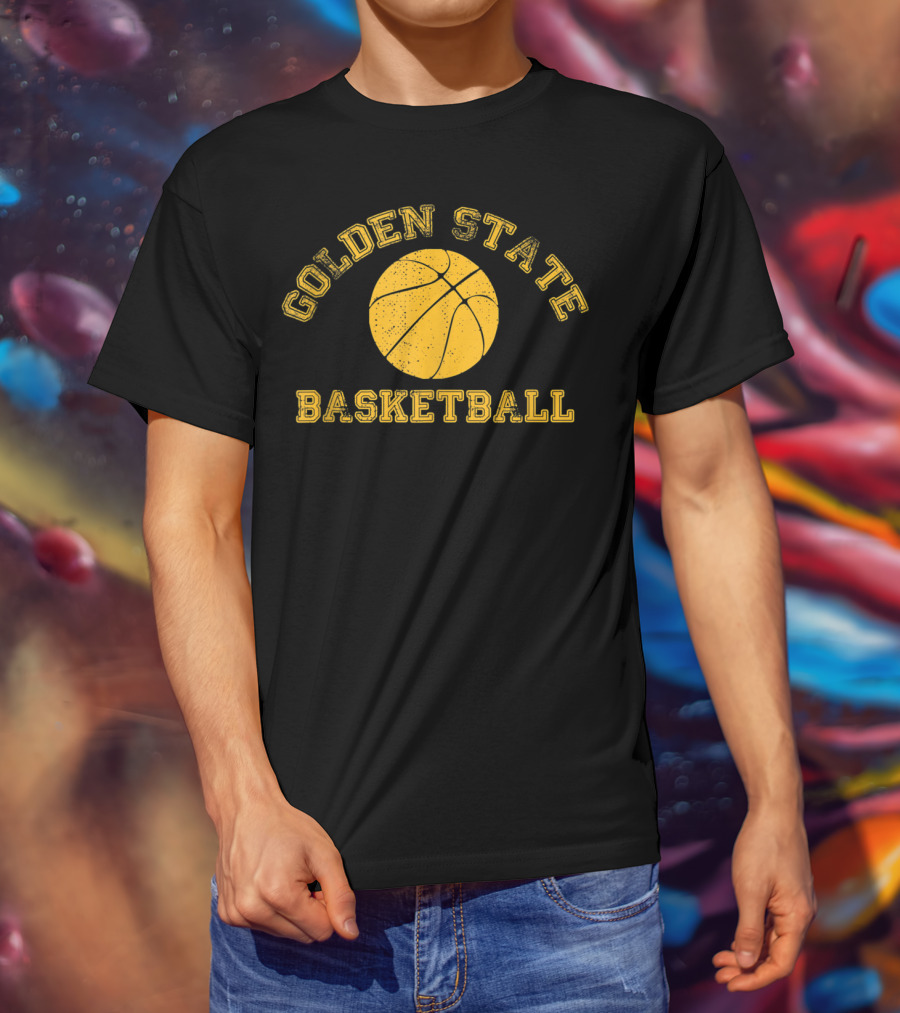 Golden State Basketball Distressed Pro Team Hoops T-Shirt