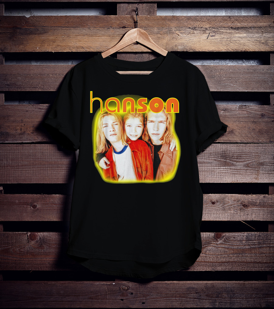 Hanson Band Members Vibrant Yellow Orange Aura T-Shirt