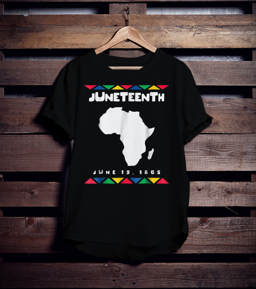 Juneteenth June 19 1865 Africa Map Emancipation Day T-Shirt