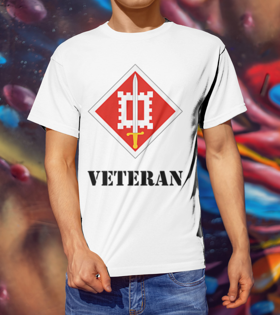18th Engineer Brigade Veteran Sword Emblem T-Shirt