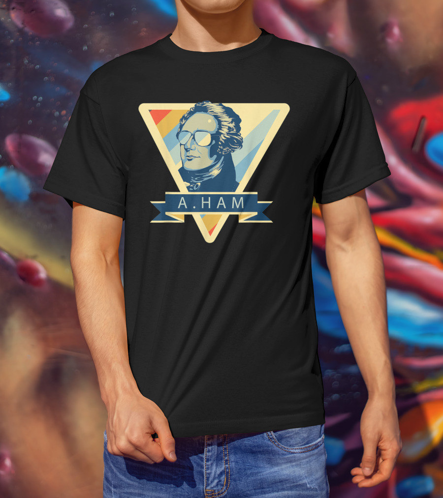 Alexander Hamilton A Ham Triangle Sunglasses Motif T-Shirt