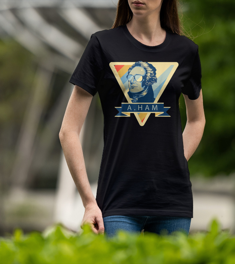 Alexander Hamilton A Ham Triangle Sunglasses Motif T-Shirt