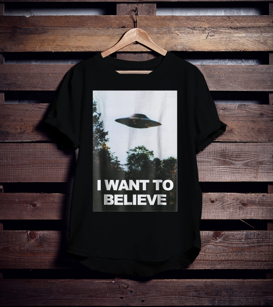 Alien UFO Hunter I Want To Believe T-Shirt
