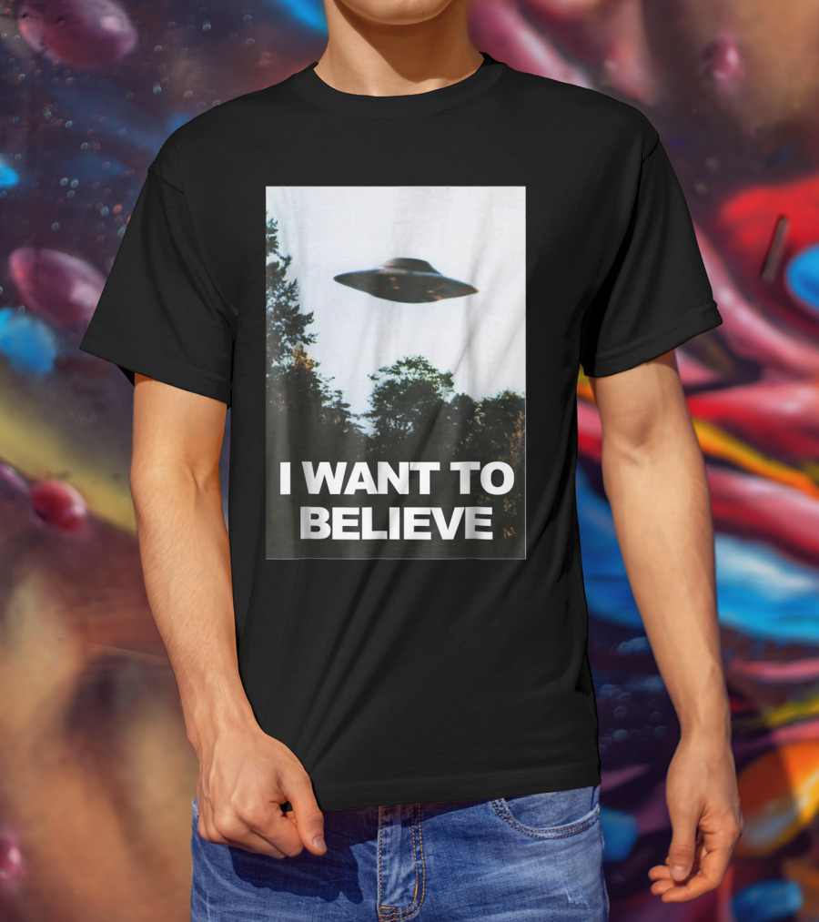 Alien UFO Hunter I Want To Believe T-Shirt