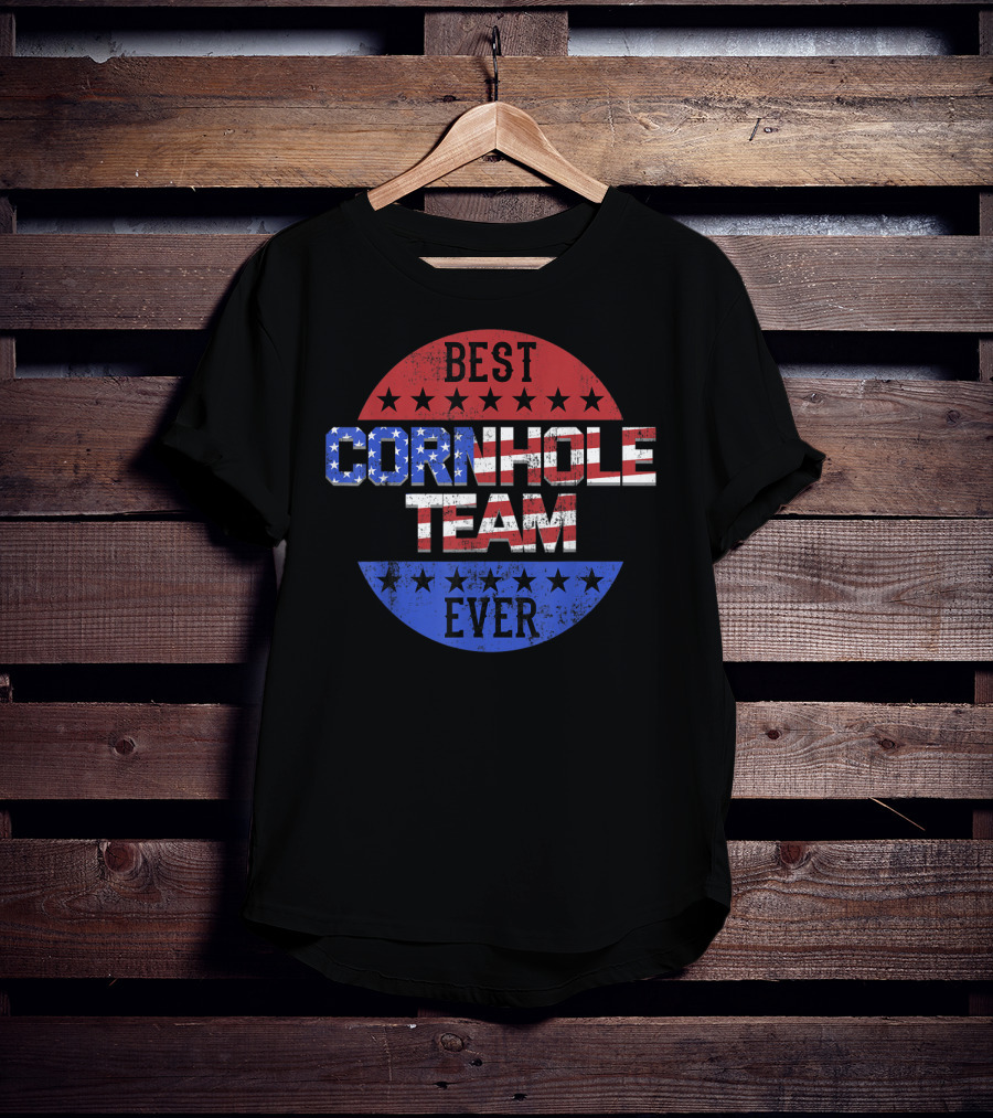 Best Cornhole Team Ever Bean Bag Toss Game T-Shirt