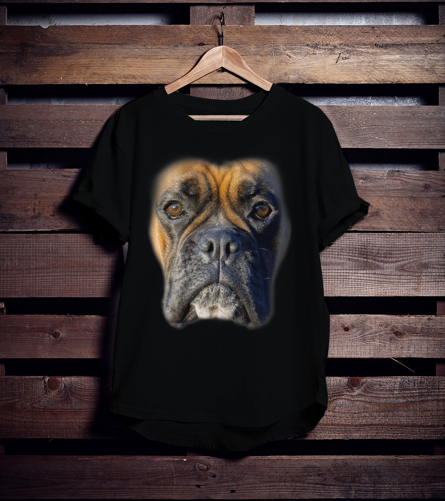 Animal Lover Boxer Face Funny Dog Lovers Tee For Pet Enthusiasts T-Shirt