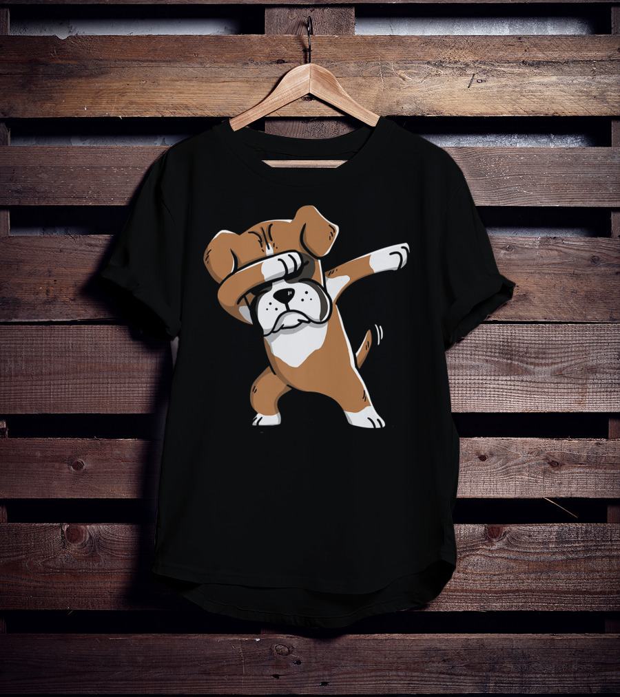 Funny Dabbing Boxer Dog Kids T-Shirt