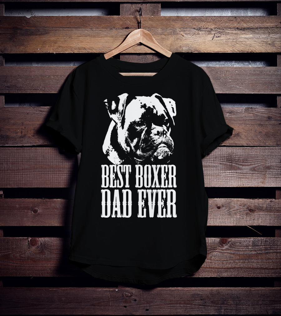 Best Boxer Dad Ever Dog Dad Love Mens T-Shirt