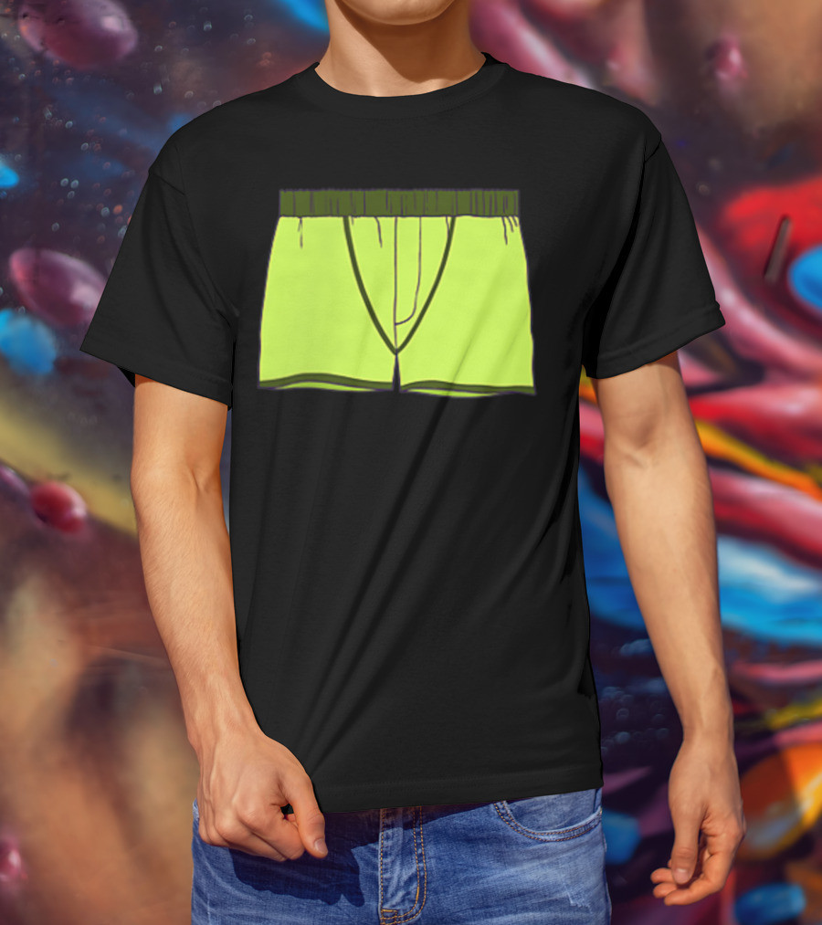 Shane Dawson Sells His Boxer Shorts Pocket Neon Yellow T-Shirt