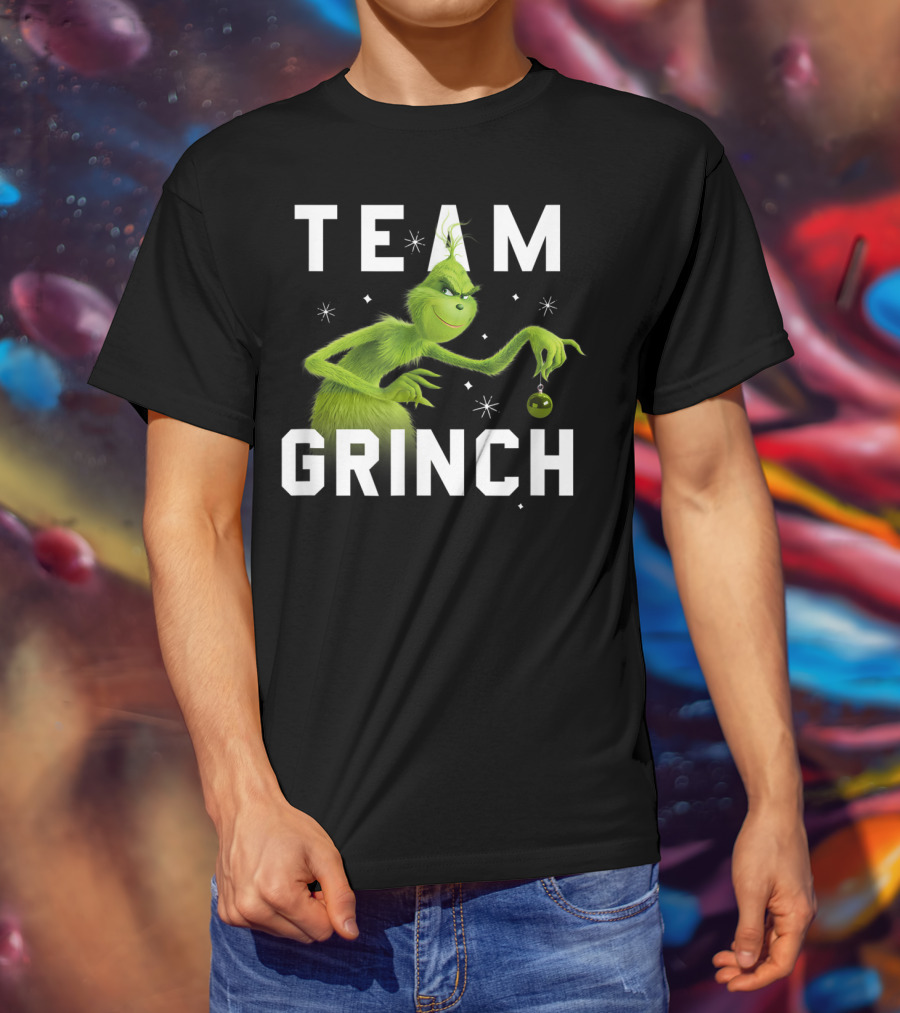 Team Grinch Drseuss The Grinch Holding T-Shirt
