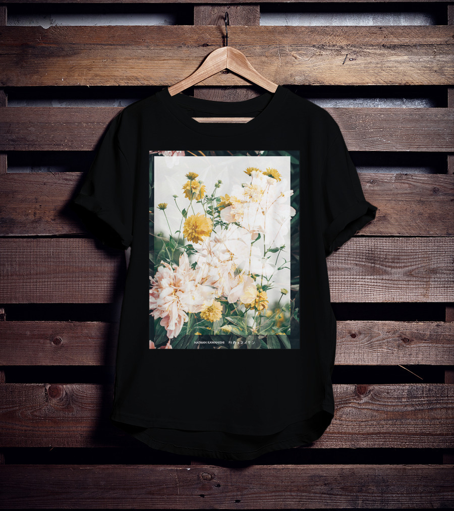 Aesthetic Floral Nathan Kawanishi Streetwear Fashion Grap T-Shirt