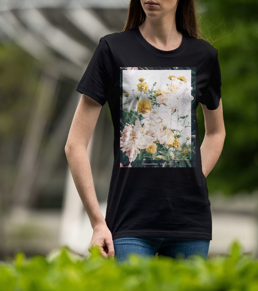 Aesthetic Floral Nathan Kawanishi Streetwear Fashion Grap T-Shirt