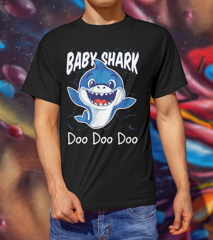 Baby Shark Doo Doo Doo Kids Birthday Party Girl T-Shirt