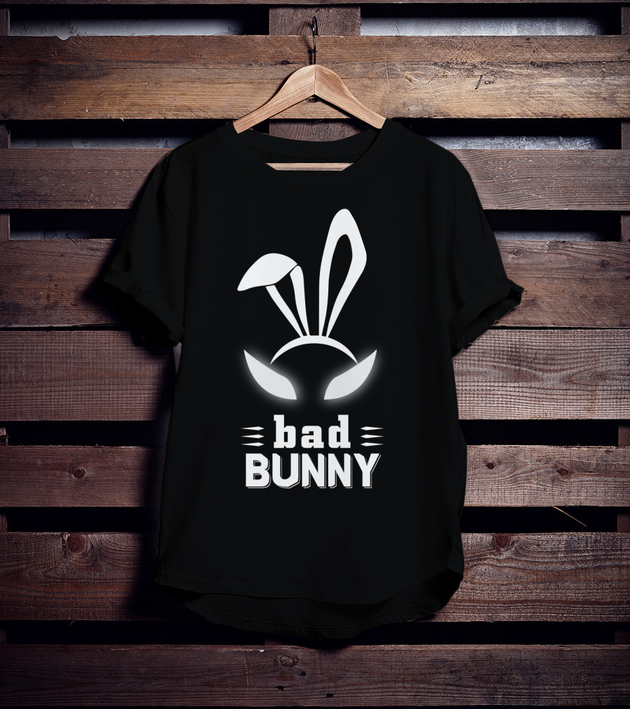 Bad Bunny Custom Cute And Funny Bunny Ears T-Shirt