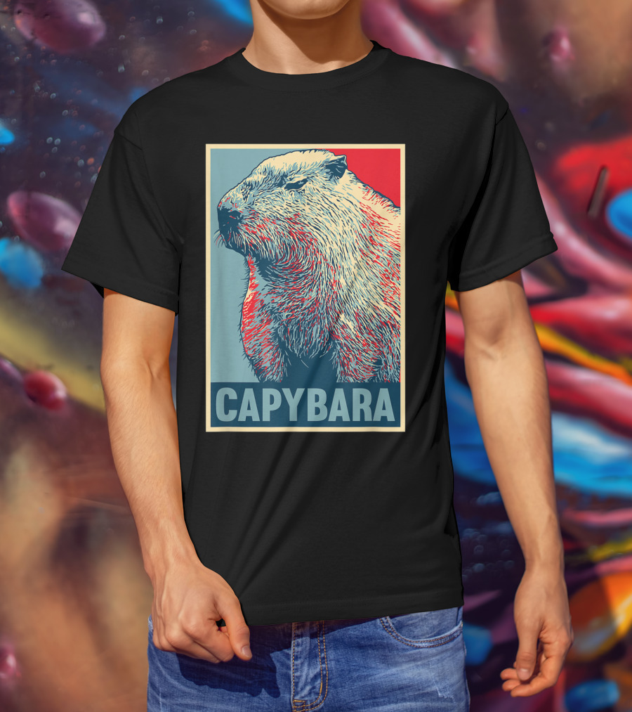 Capybara Funny Vegan Animal Lovers T-Shirt