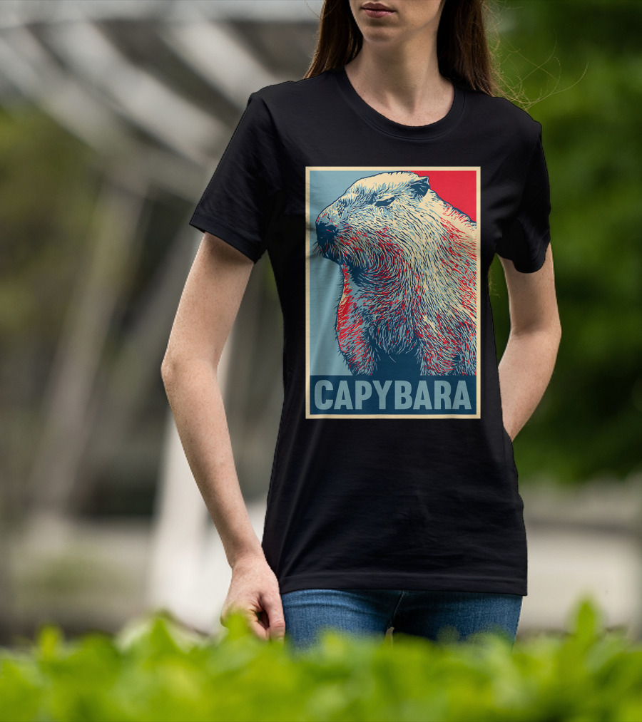 Capybara Funny Vegan Animal Lovers T-Shirt