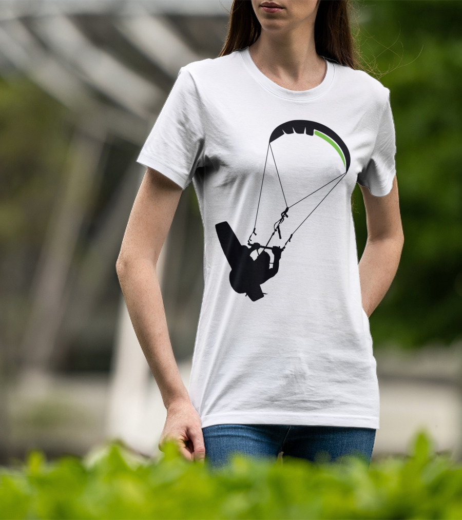 Cool Kitesurfing I Kitesurf Silhouette Adventure T-Shirt
