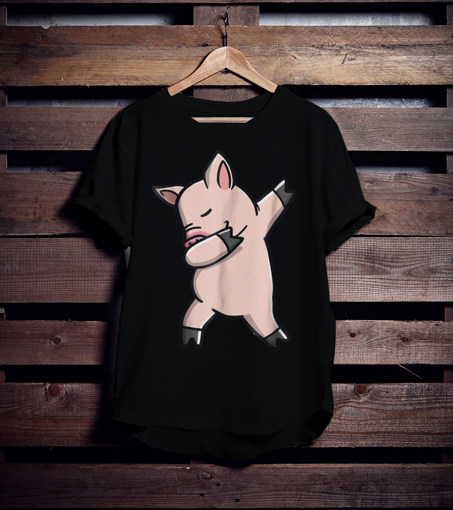 Dabbing Piggy Piglet Youth Gesture T-Shirt