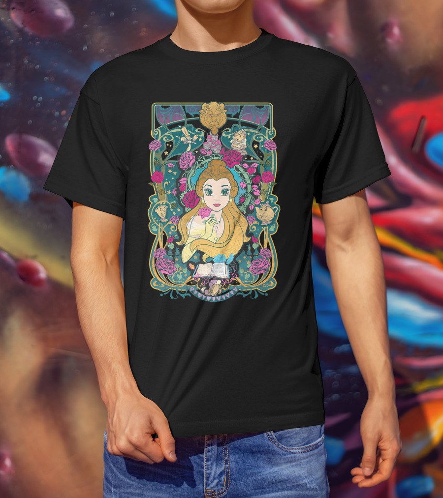 Belle Disney Beauty And The Beast Rose Enchantment T-Shirt