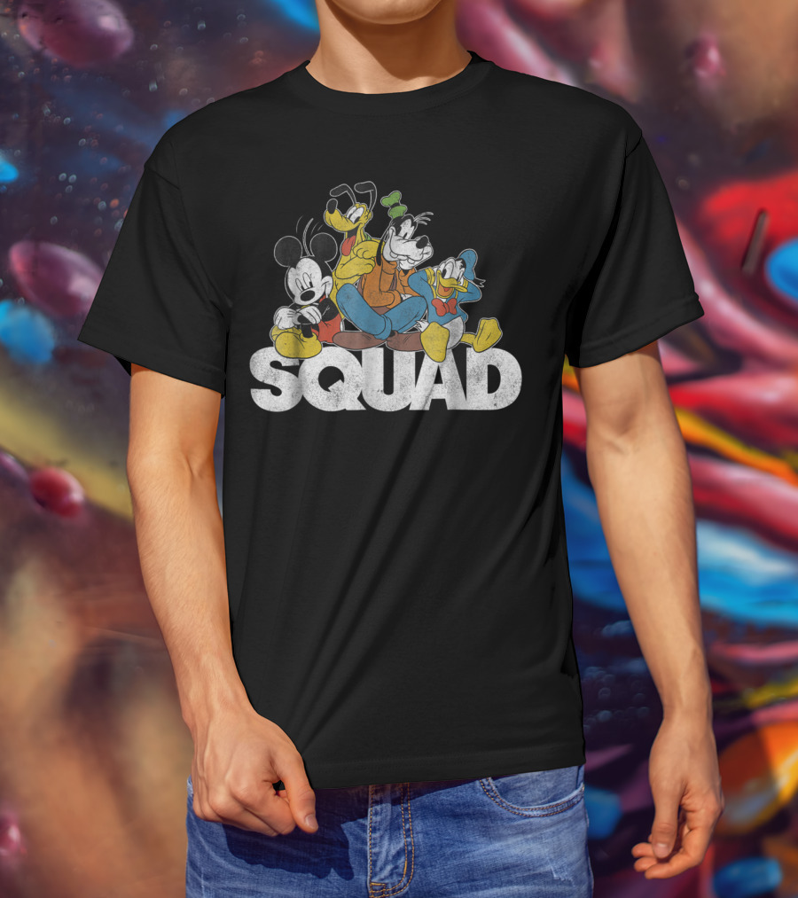 Disney Mickey Mouse Goofy Donald Pluto Squad T-Shirt