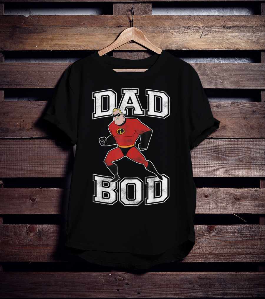 Disney Pixar Incredibles Dad Bod Mr Incredible T-Shirt