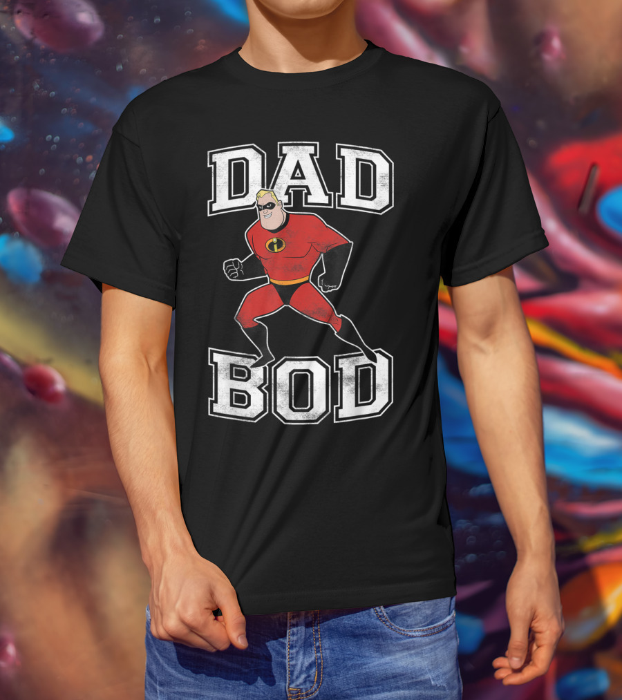 Disney Pixar Incredibles Dad Bod Mr Incredible T-Shirt