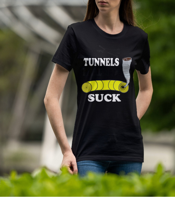 Tunnels Really Do Suck Dog Agility Tunnel Sucker T-Shirt