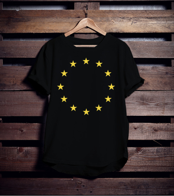 EU European Union Gold Stars Emblem T-Shirt