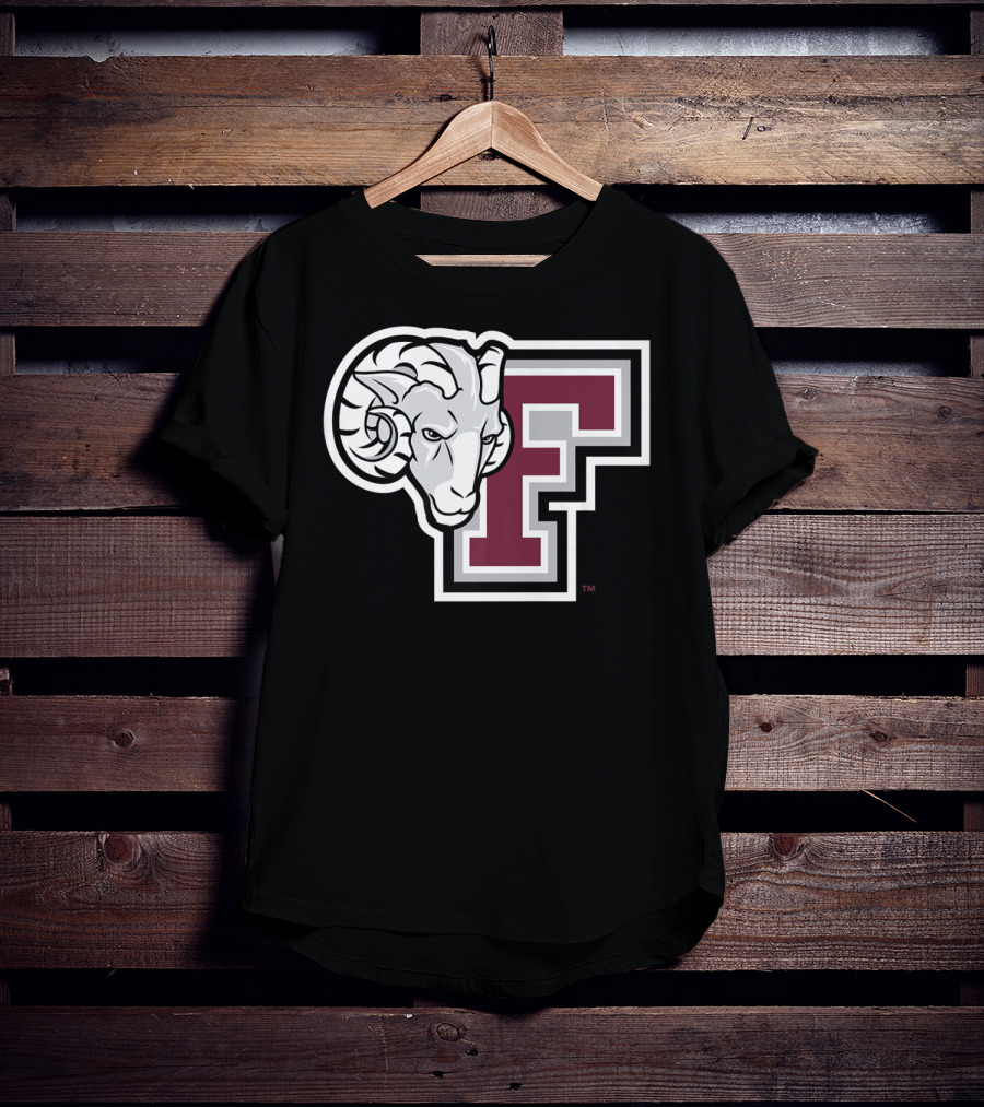 Fordham Rams NCAA College Logo Large F With Ram T-Shirt