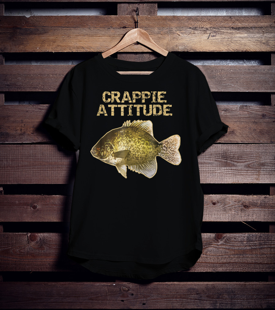 Crappie Attitude Crappie Fishing T-Shirt
