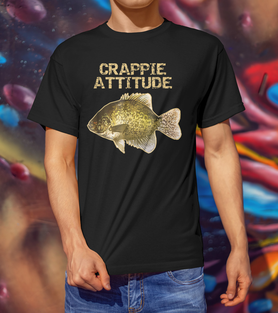 Crappie Attitude Crappie Fishing T-Shirt