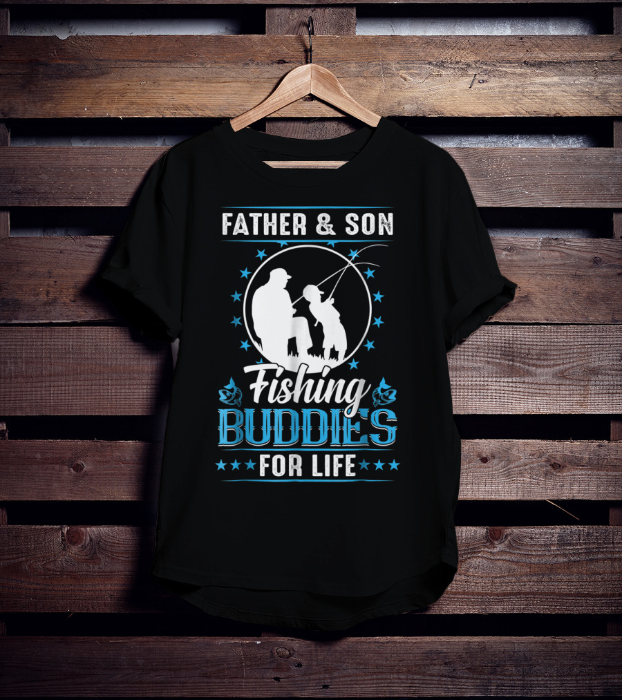 Father And Son Fishing Buddies For Life T-Shirt