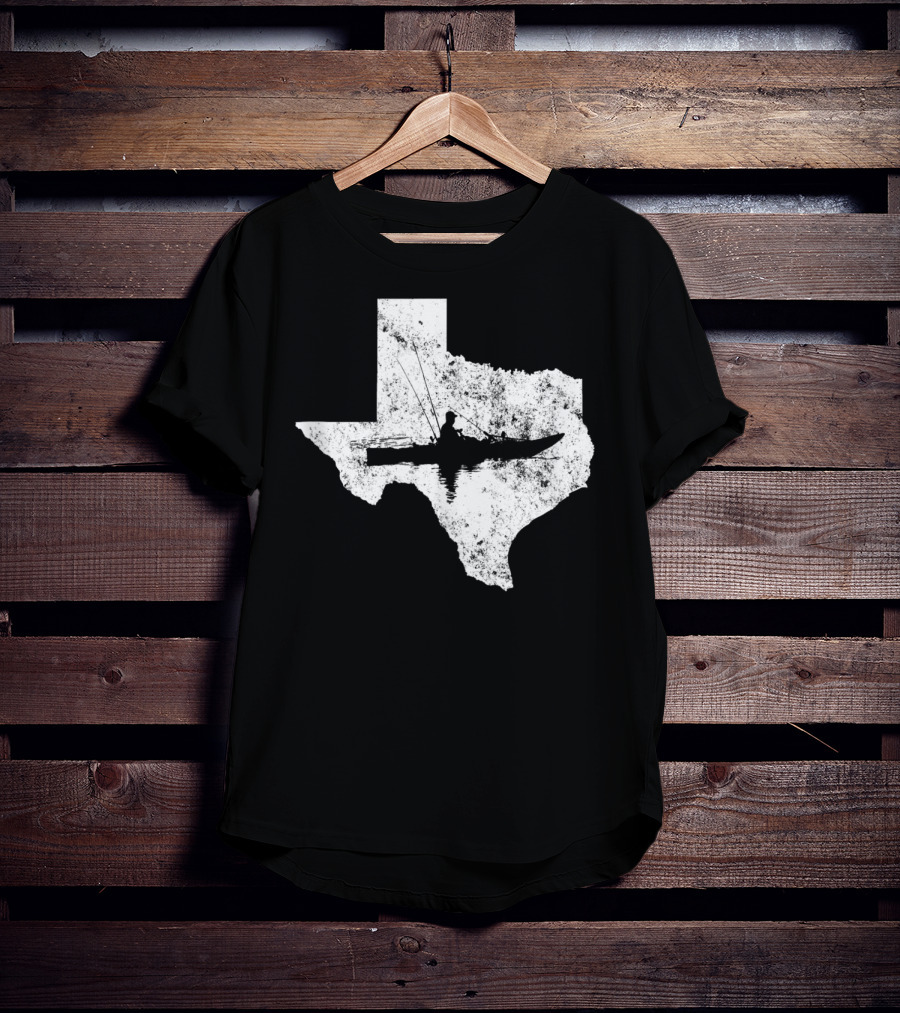 Kayak Fishing In Texas State T-Shirt