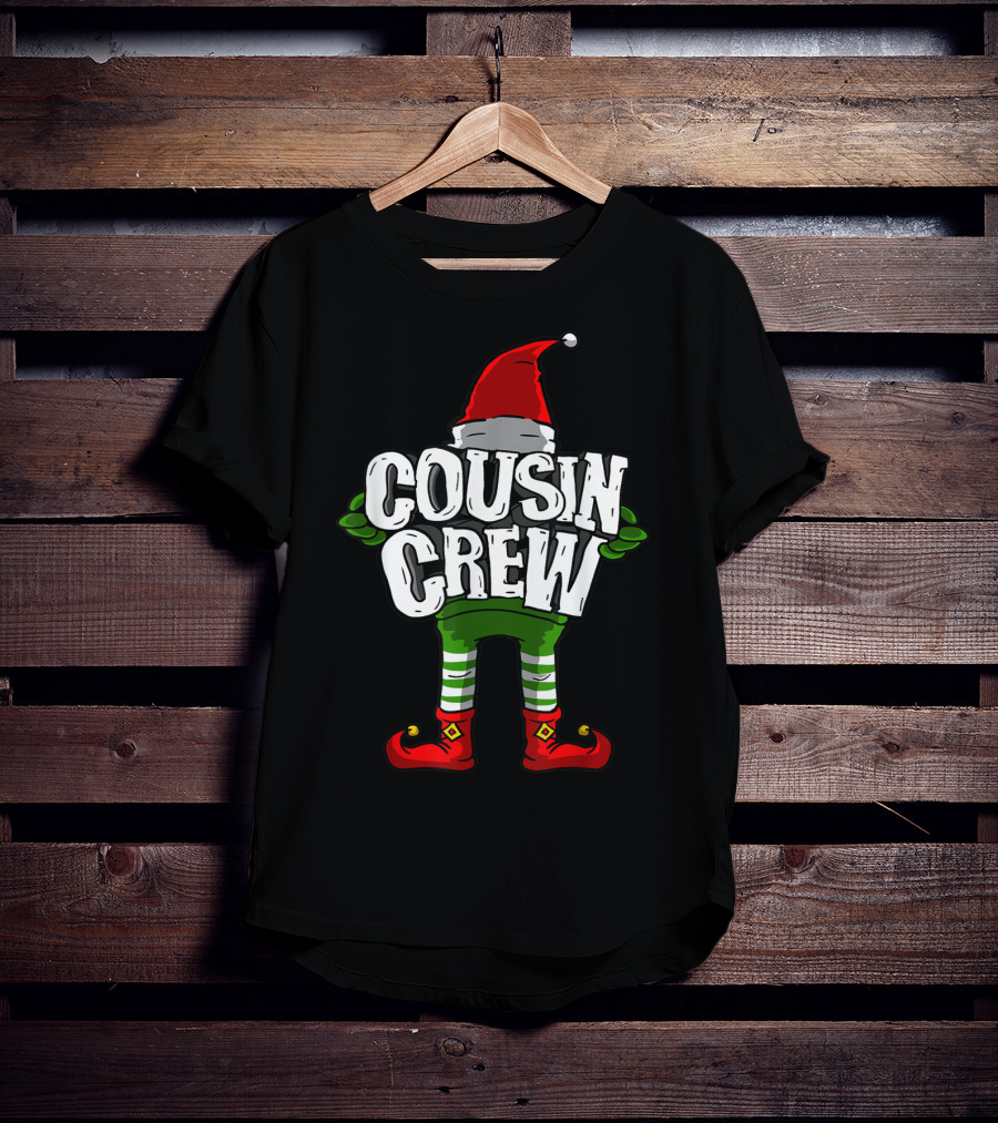Cousin Crew Christmas Elf Festive Holiday T-Shirt