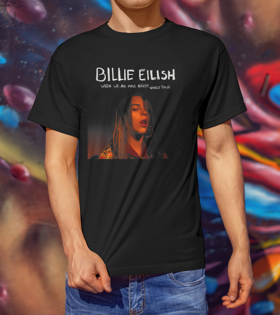Billie Eilish When We All Fall Asleep World Tour T-Shirt