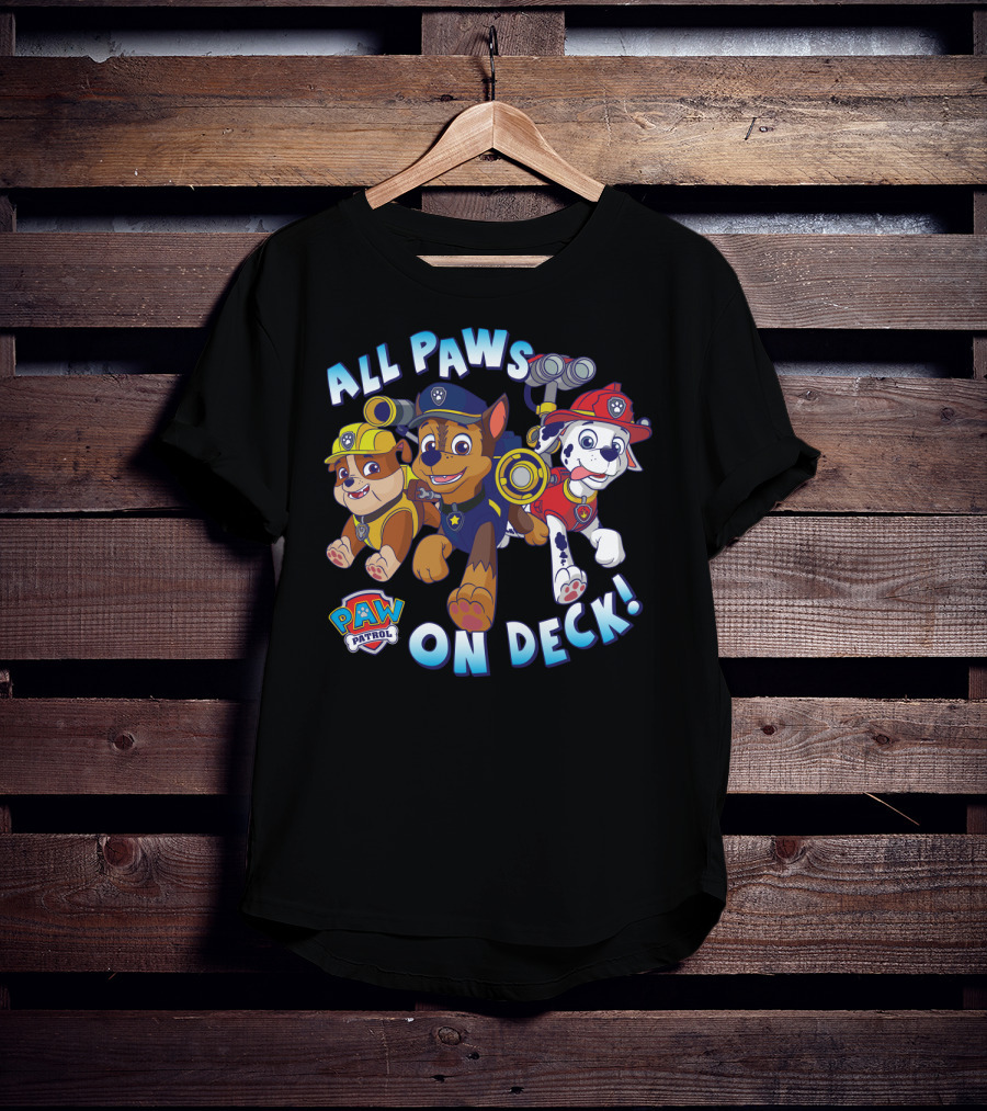 Paw Patrol All Paws On Deck Kids Group T-Shirt