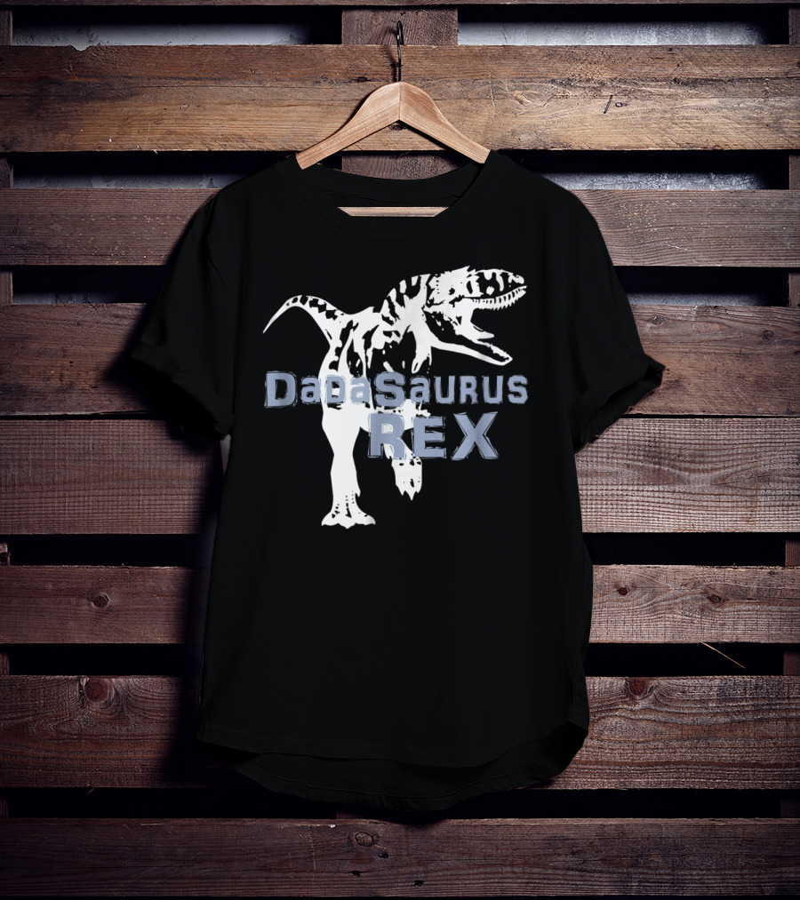 Father Son DaDaSaurus Rex Dinosaur Matching T-Shirt