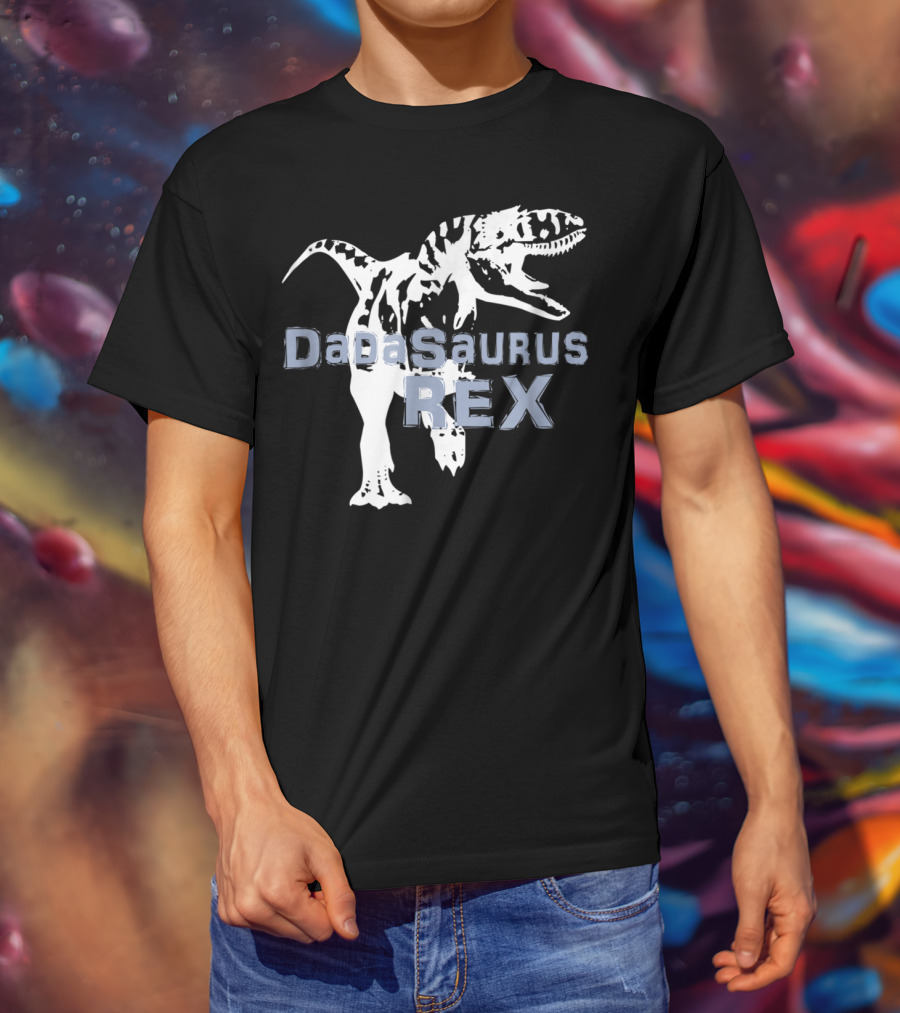 Father Son DaDaSaurus Rex Dinosaur Matching T-Shirt