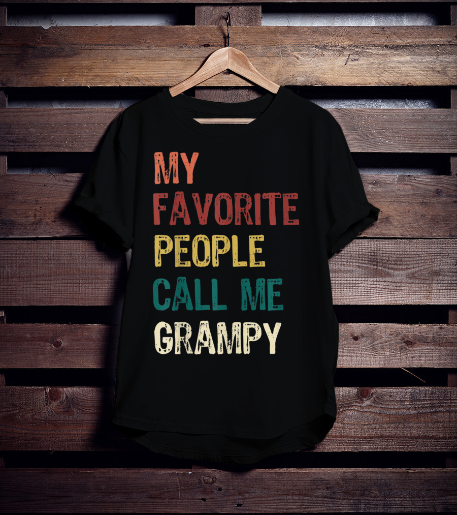 My Favorite People Call Me Grampy Vintage T-Shirt