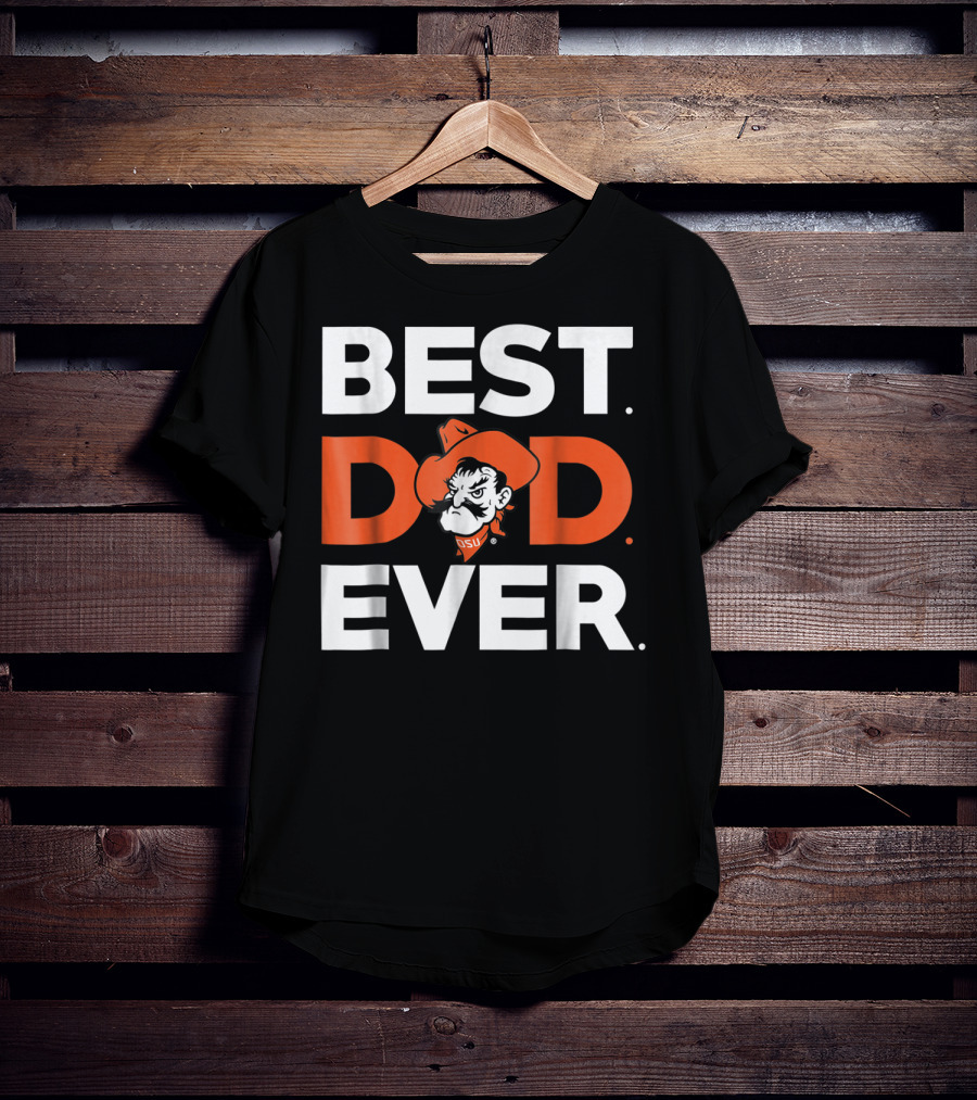 Oklahoma State Cowboys Best Dad Ever Pistol Pete T-Shirt