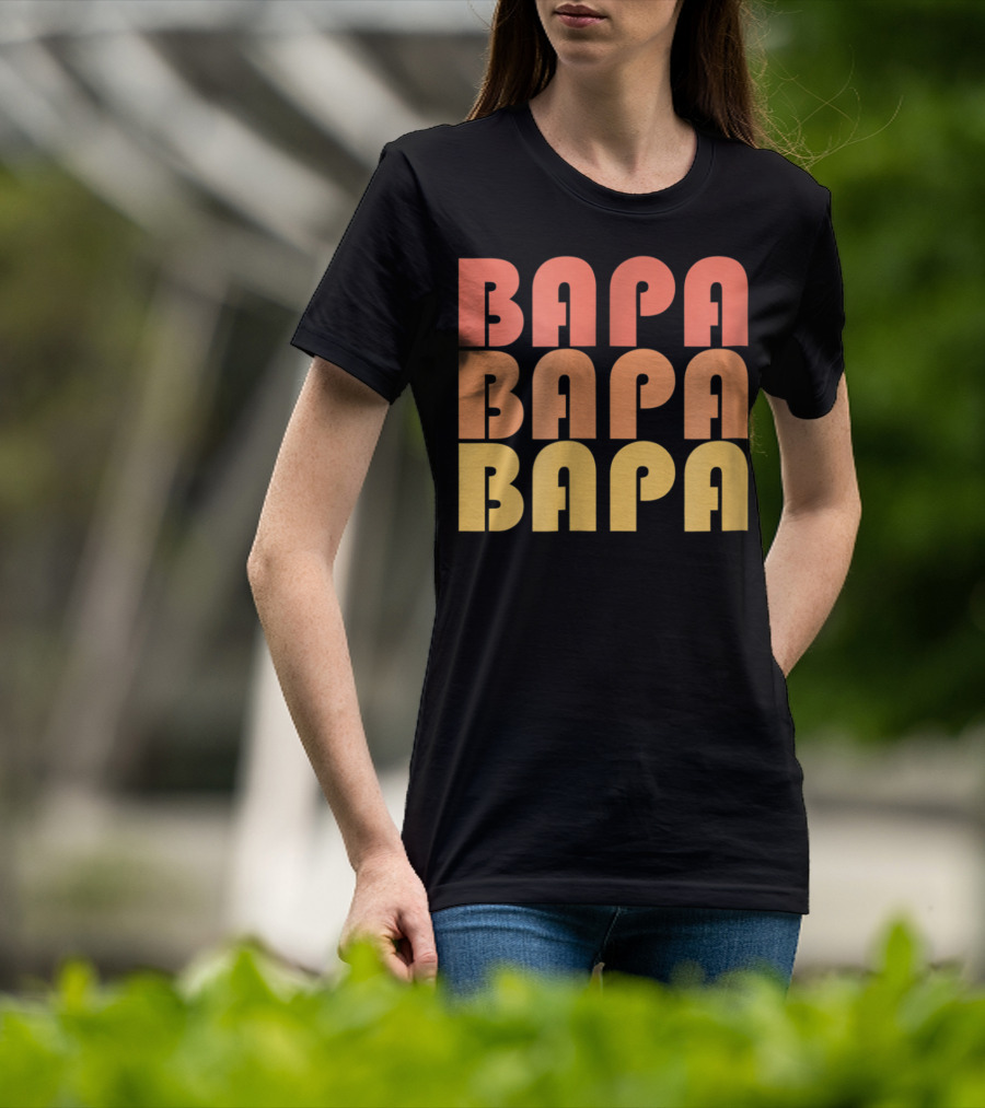 Bapa Retro Vintage Typography 1970s T-Shirt