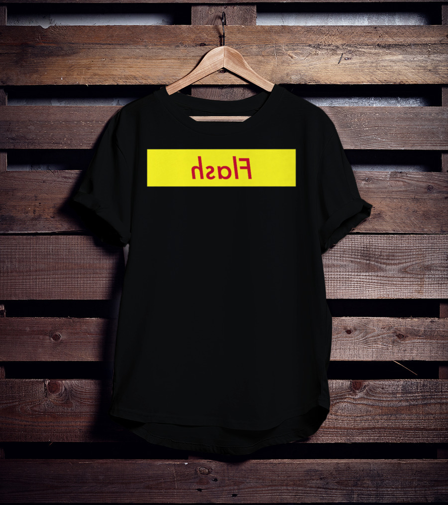 Reverse Flash Yellow Red Text Classic T-Shirt