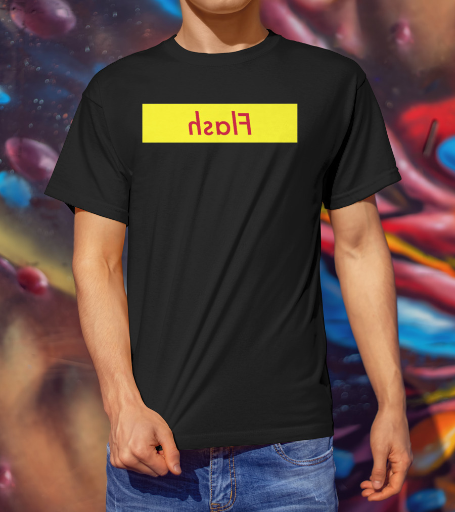 Reverse Flash Yellow Red Text Classic T-Shirt