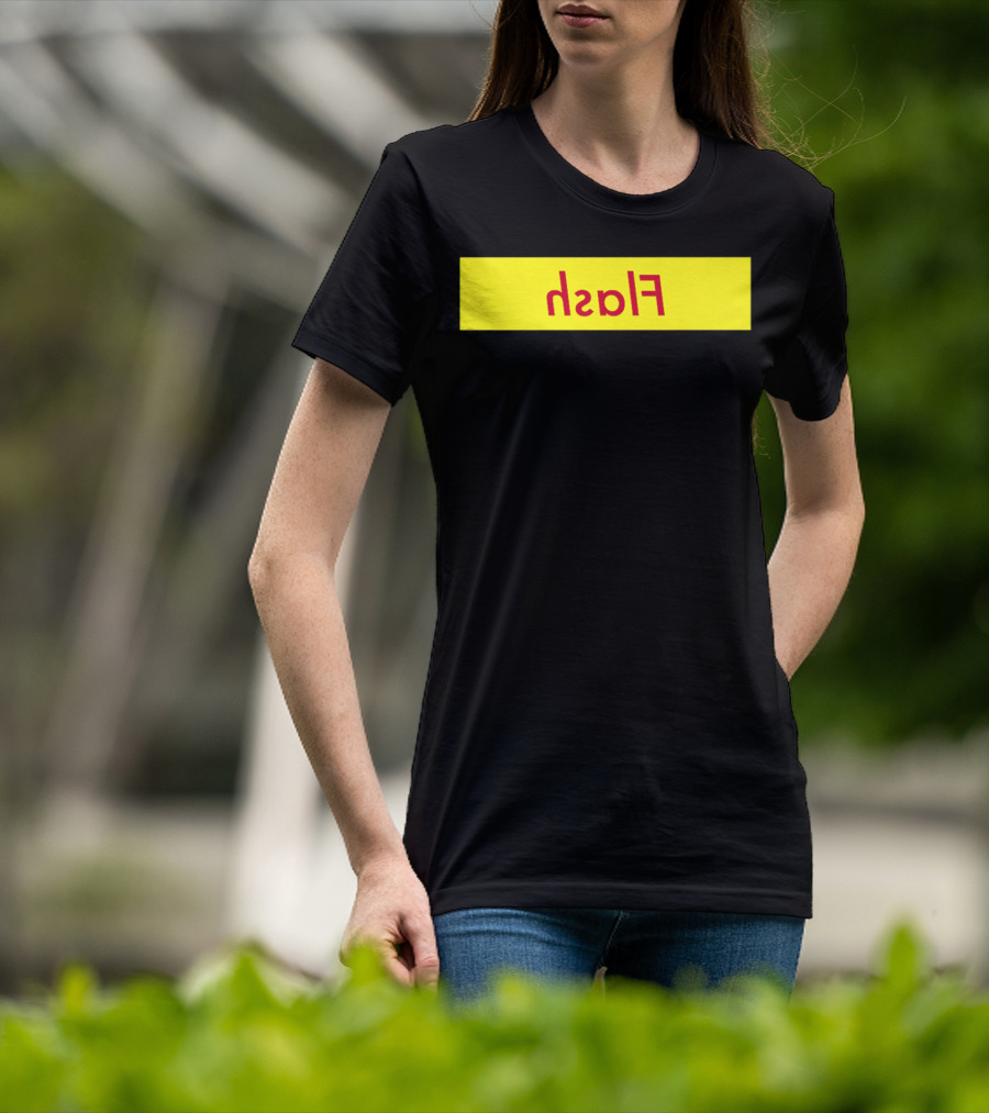 Reverse Flash Yellow Red Text Classic T-Shirt