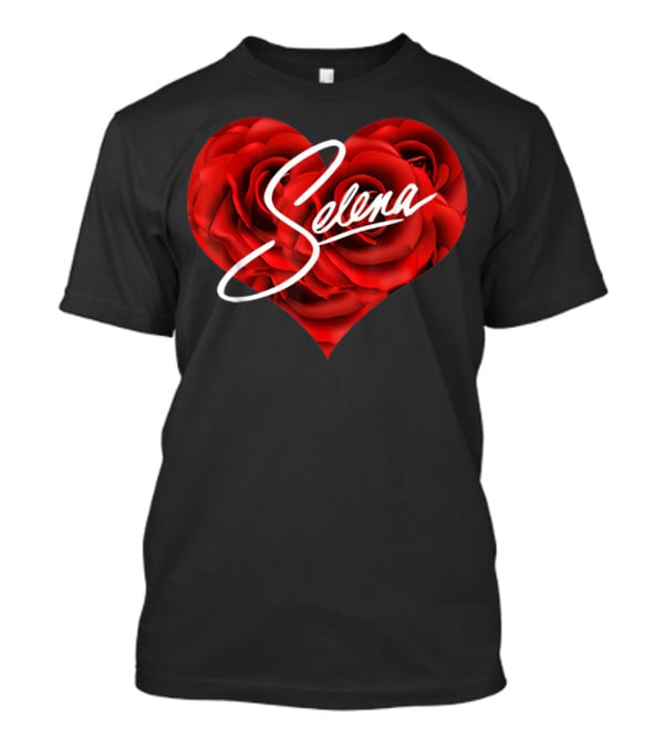 Selena Red Rose Heart T-Shirt