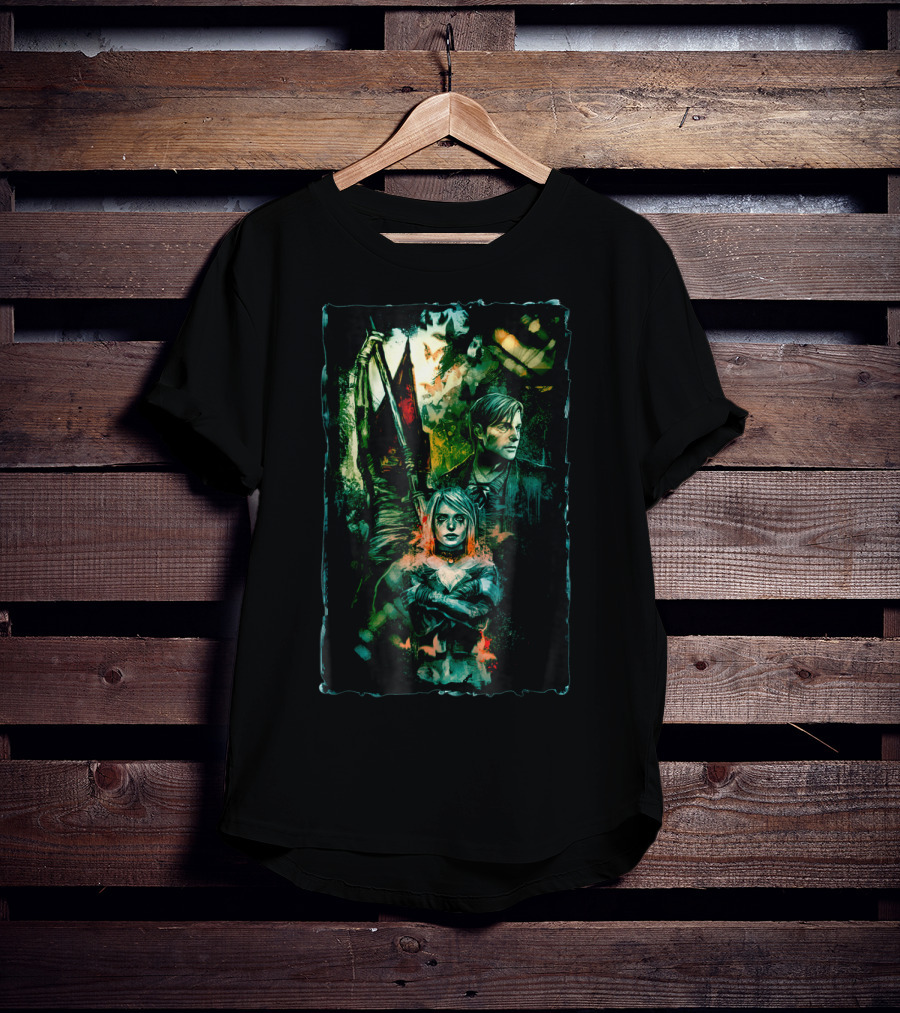 Silent Hill James Sunderland Pyramid Head Mary Sunderland T-Shirt