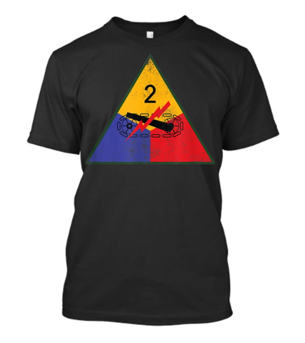 2nd Armored Division WW2 Veteran Patch Tank Emblem T-Shirt