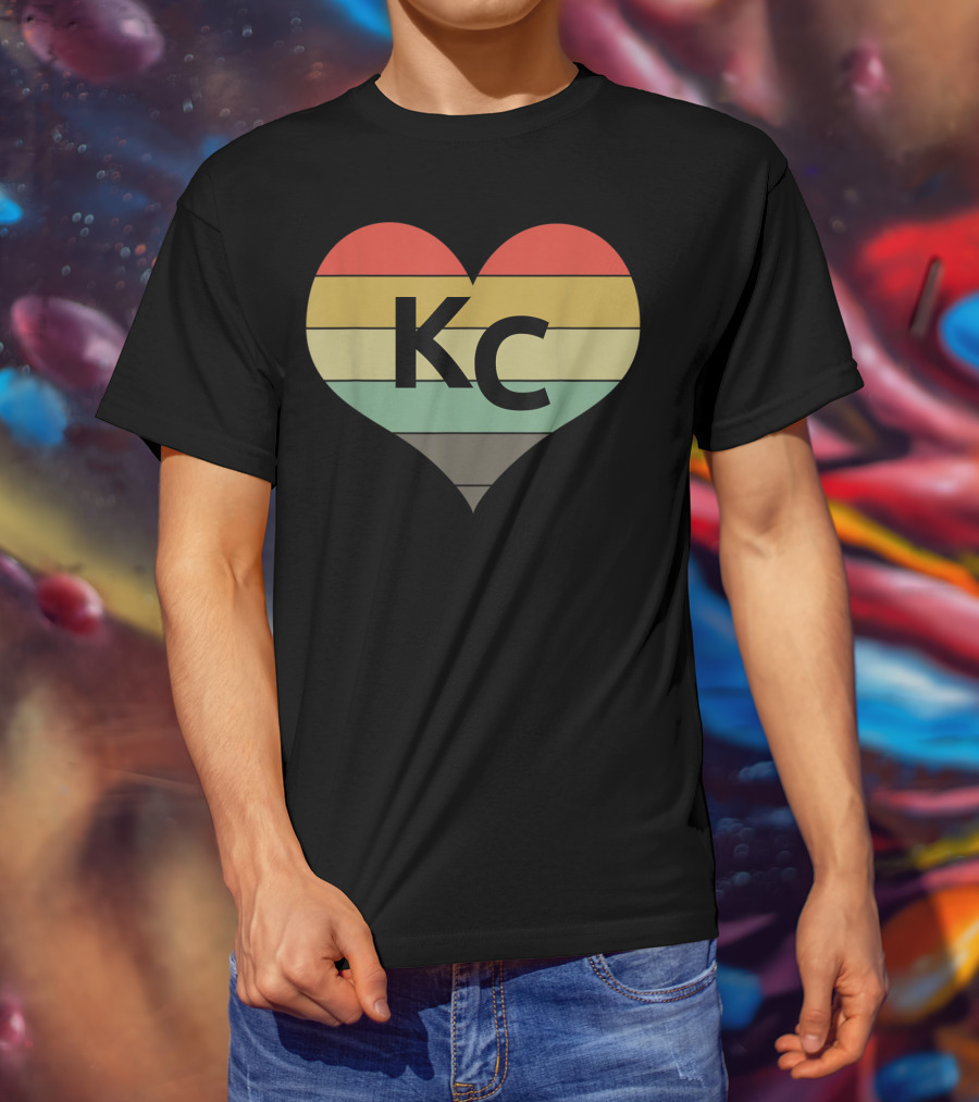 Kansas City Vintage Heart Love KC Men T-Shirt