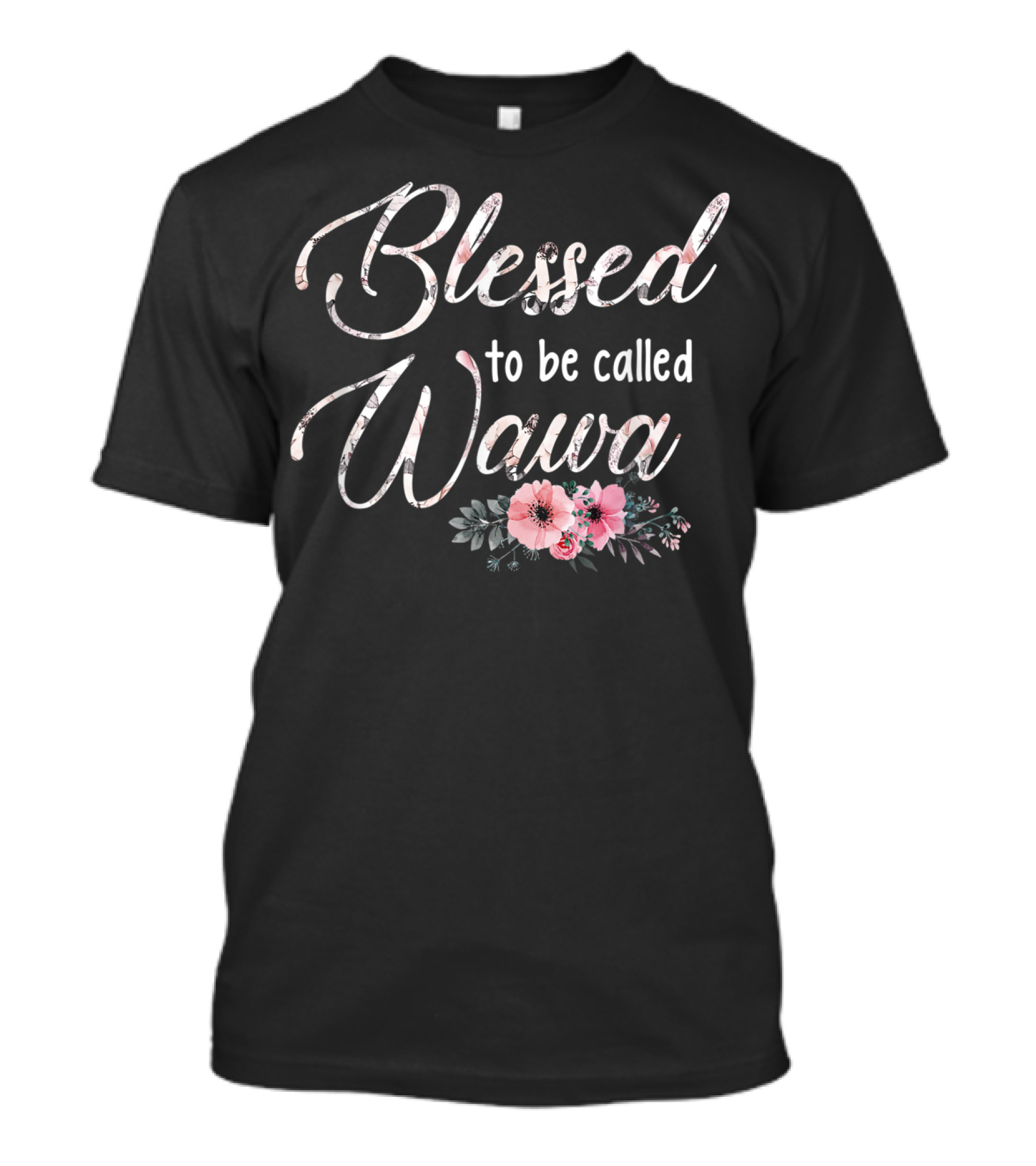 Blessed To Be Called Wawa Floral T-Shirt