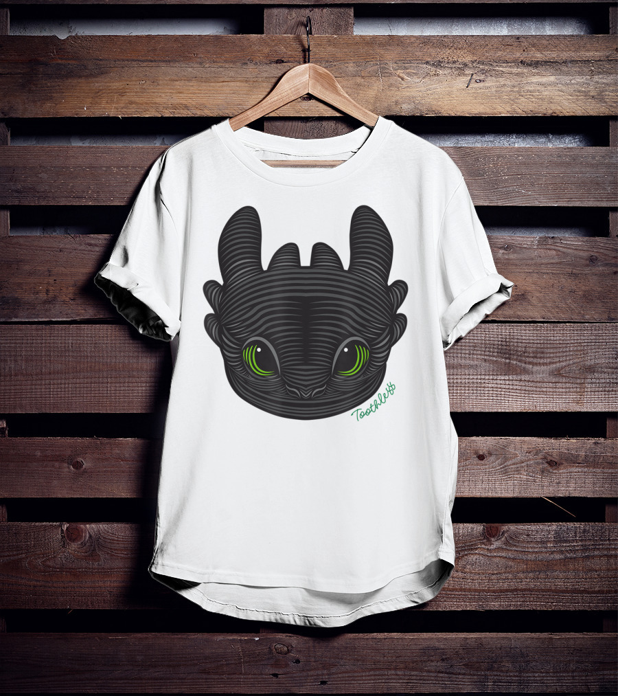 How To Train Your Dragon 3 Hidden World Toothless Green Eyes T-Shirt